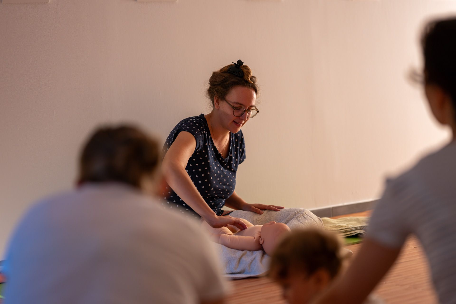 Utrinek s IAIM tečaja masaže Topel Dotik v Mariboru